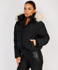 Black-Premium-Faux-Fur-Tiered-Jacket-Coat-4