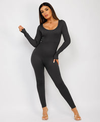 Black-Elastic-Ribbed-Long-Sleeve-Butt-Lift-Jumpsuit8