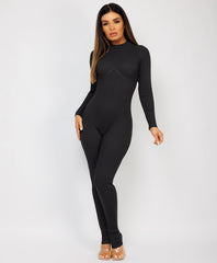 Black-Elastic-Ribbed-Long-Sleeve-Butt-Lift-Jumpsuit6