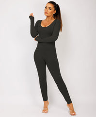 Black-Elastic-Ribbed-Long-Sleeve-Butt-Lift-Jumpsuit9