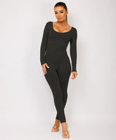 Black-Elastic-Ribbed-Long-Sleeve-Butt-Lift-Jumpsuit6