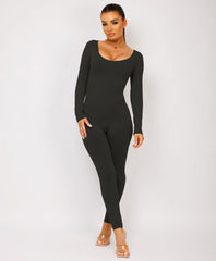 Black-Elastic-Ribbed-Long-Sleeve-Butt-Lift-Jumpsuit6