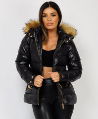 Black-Premium-Faux-Fur-Tiered-Jacket-Coat-1