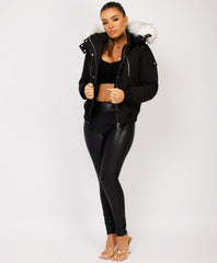 Black-Premium-Faux-Fur-Tiered-Jacket-Coat-2