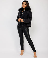 Black-Premium-Faux-Fur-Tiered-Jacket-Coat-3