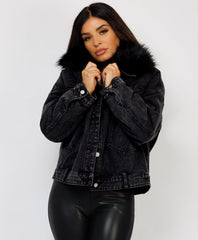 Black-Premium-Faux-Fur-Tiered-Jacket-Coat-4