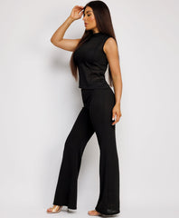 Woven-Knit-Asymmetric-Set-Black-3