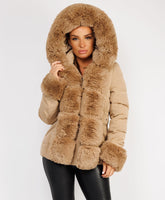 Camel-Premium-Faux-Fur-Tiered-Jacket-Coat-1