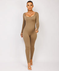 Camel-Elastic-Ribbed-Long-Sleeve-Butt-Lift-Jumpsuit8