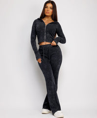 Acid-Wash-Double-Zipped-Hooded-Flare-Charcoal-2