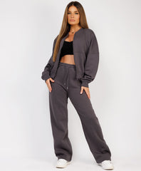 Fleece-Bomber-Wide-Leg-Trousers-Tracksuit-Charcoal-Grey-1
