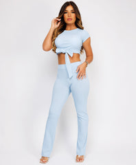 Crop-Tie-Top-Flare-Trousers-Rib-Loungewear-Set-Sky-Blue-3