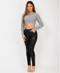 Twist-Pattern-Cropped-Knitted-Sweater-Grey-2