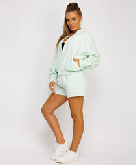 Bomber-Zip-Top-Matching-High-Waisted-Shorts-Mint-4