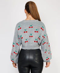 Cherry-Cropped-Knitted-Jumper-Grey-4