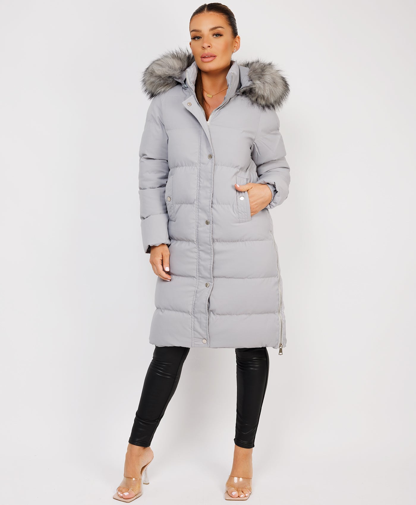 Grey-Premium-Faux-Fur-Tiered-Jacket-Coat-1