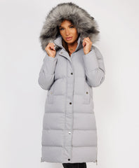 Grey-Premium-Faux-Fur-Tiered-Jacket-Coat-2