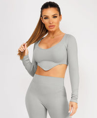 Grey-Ribbed-Asymmetric-Hem-Loungewear-Set7