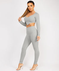 Grey-Ribbed-Asymmetric-Hem-Loungewear-Set9