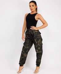 Ruffle-Shoulder-Sleeve-Ribbed-Set-Khaki Camo-3