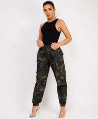 Ruffle-Shoulder-Sleeve-Ribbed-Set-Khaki Camo-1