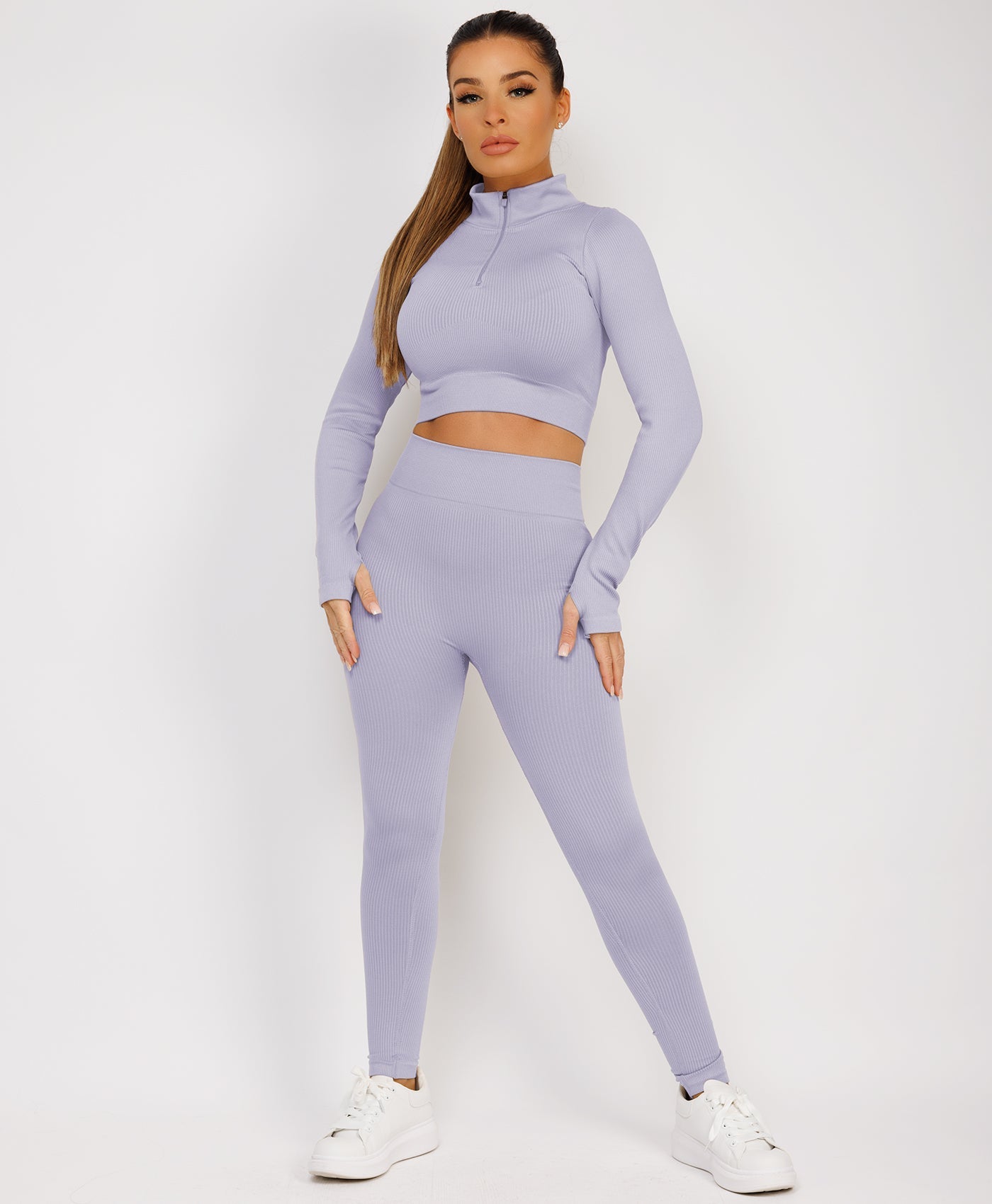 Lilac-Zipped-Neck-Ribbed-Activewear-6