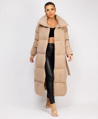 Longline-Duvet-Puffer-Coat-Biege-2