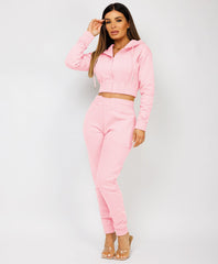 Zipped-Hooded-Loungewear-Set-Pink-3