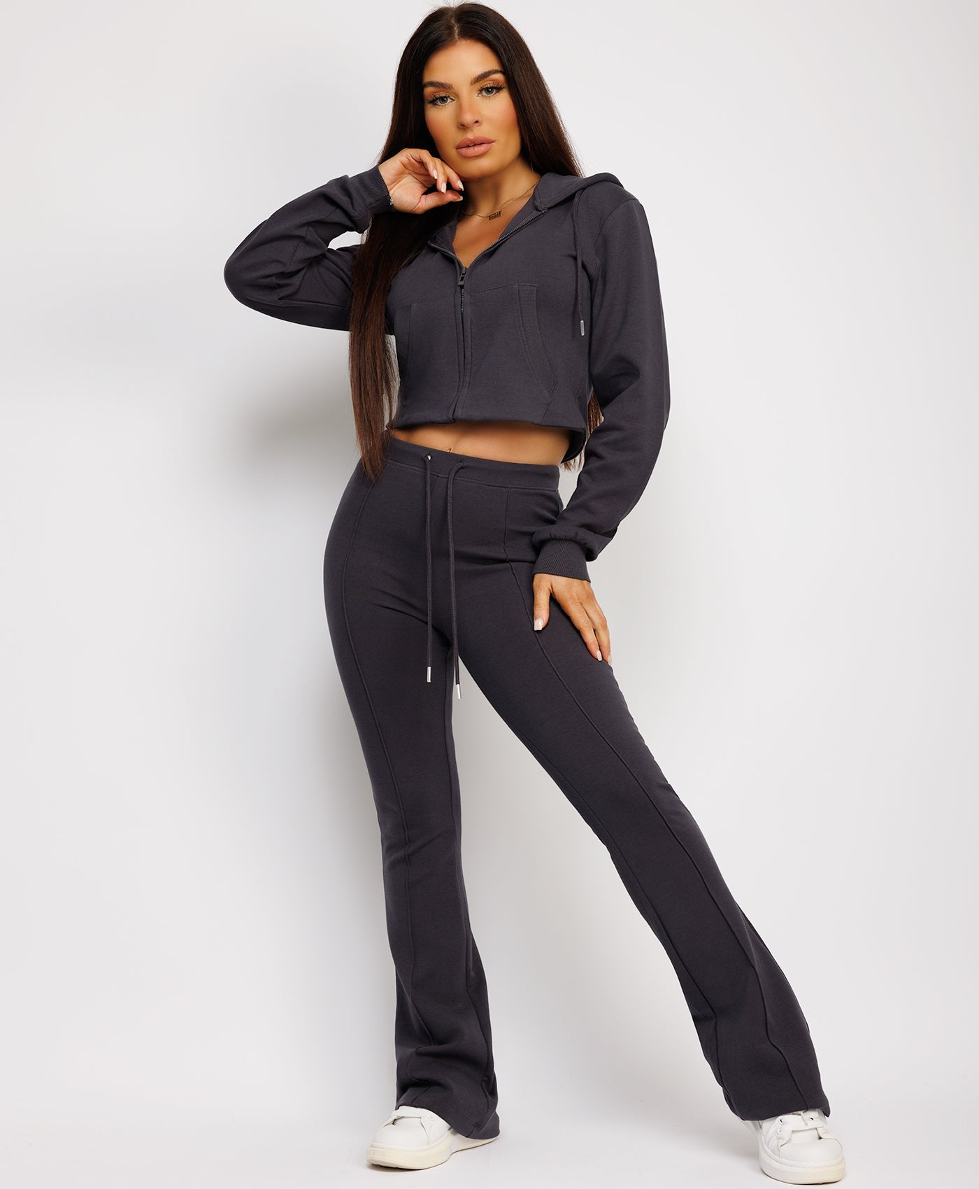 Cropped-Bootcut-Sweatshirt-And-Joggers-Tracksuit-Slate Grey-1