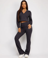Cropped-Bootcut-Sweatshirt-And-Joggers-Tracksuit-Slate Grey-2