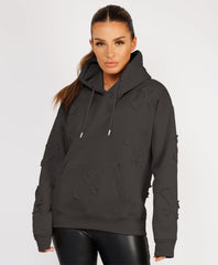 Crucifix-Cross-Patch-Embroidered-Hoodie-Slate Grey-2