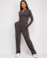 Ribbed-Button-Up-Cardigan-Straight-Leg-Trousers-Set-Slate-Grey-1