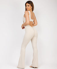Beige-Sleeveless-Open-Back-Ruched-Jumpsuit-2