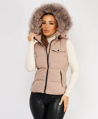Beige-Premium-Faux-Fur-Tiered-Jacket-Coat-3