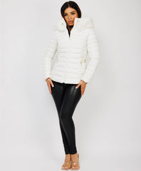 White-Premium-Faux-Fur-Tiered-Jacket-Coat-1