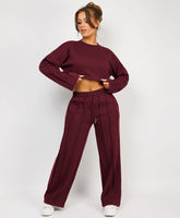 Zipped-Hooded-Loungewear-Set-Wine-2