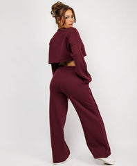 Zipped-Hooded-Loungewear-Set-Wine-4