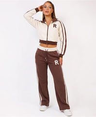 Chocolate R Logo Zip-Up Jacket Jogger Co-Ord