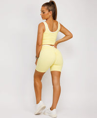 Contrast-Crop-Top-High-Waist-Cross-Band-Shorts-4