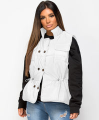 White-Quilted-Popper-Button-Drawstring-Waist-Gilet-Bodywarmer-1