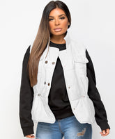 White-Quilted-Popper-Button-Drawstring-Waist-Gilet-Bodywarmer-2