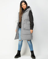 Grey-Long-Drawstring-Waist-Hooded-Bodywarmer-Gilet-1