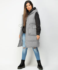 Grey-Long-Drawstring-Waist-Hooded-Bodywarmer-Gilet-1