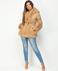 Beige-Faux-Fur-Trim-Cuff-Hem-Hooded-Belted-Quilted-Coat-Jacket-4