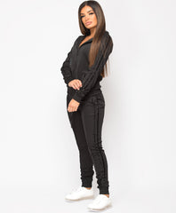 Black-Glitter-Side-Stripe-Tracksuit-Loungewear-Set-2