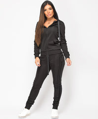 Black-Glitter-Side-Stripe-Tracksuit-Loungewear-Set-3