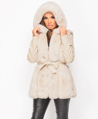 Beige-Pu-Pvc-Faux-Leather-Fur-Lined-Coat-Jacket-3