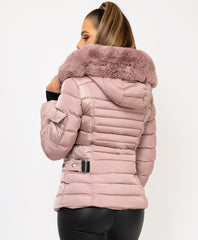Pink-Padded-Quilted-Faux-Fur-Hooded-Puffer-Jacket-4