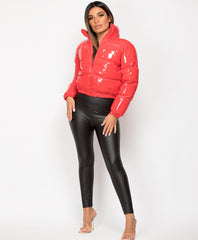 Red-PU-Vinyl-High-Shine-Cropped-Puffer-Jacket-3