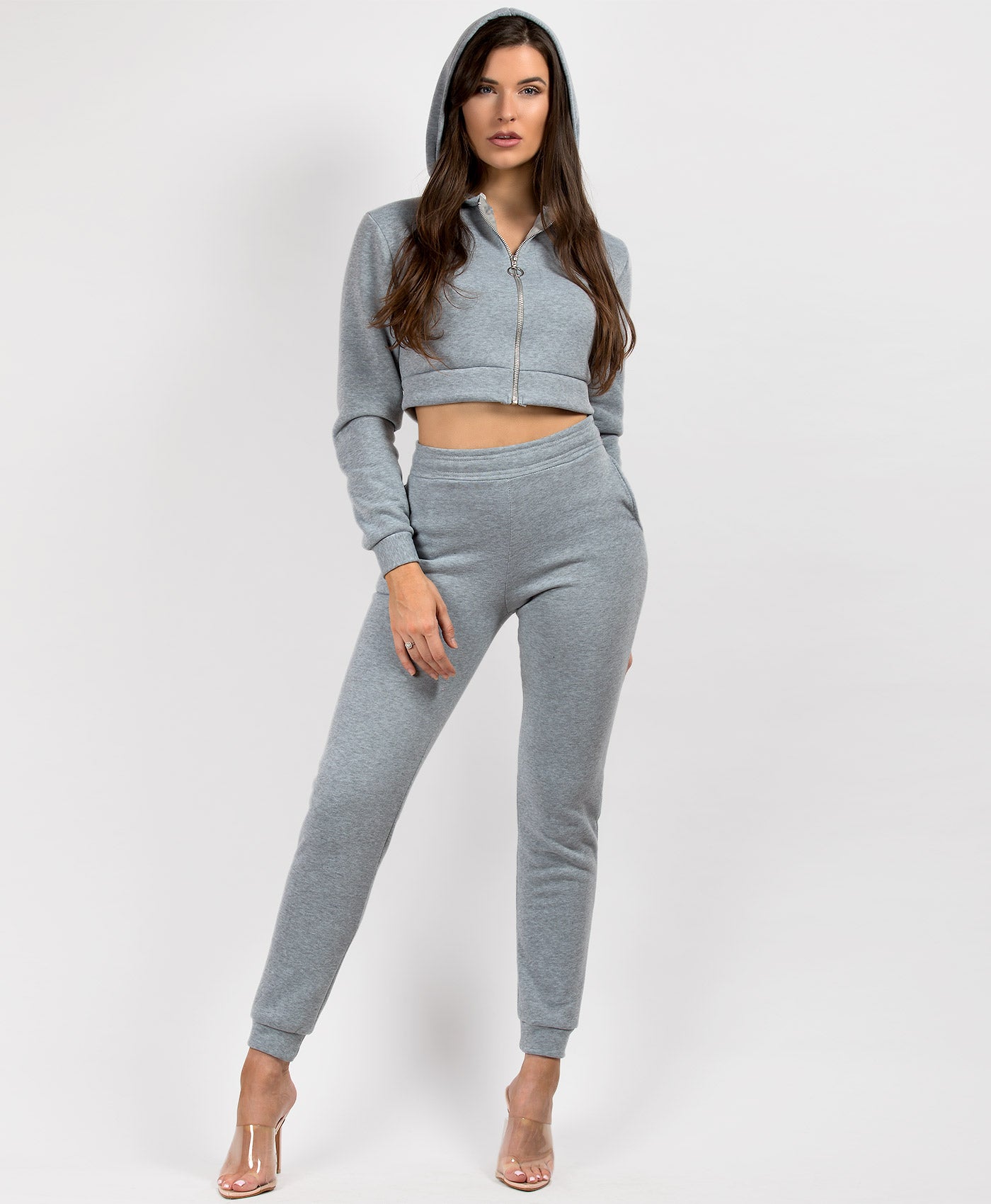 Grey-Cropped-Hooded-Zipper-Jacket-&-Joggers-Loungewear-Set-1